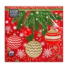 Салфетки новогодние бумажные Home Classic «Ёлочные украшения», 3 слоя, 33х33 см, 20 шт - Фото 2