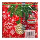 Салфетки новогодние бумажные Home Classic «Ёлочные украшения», 3 слоя, 33х33 см, 20 шт - Фото 3