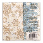 Салфетки новогодние бумажные Home Classic «Золотые снежинки на бежевом», 3 слоя, 33×33 см, 20 шт. - Фото 3