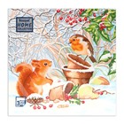 Салфетки бумажные Home Classic «Новогодняя беседа», 3 слоя, 33×33 см, 20 шт. - Фото 2