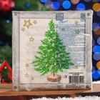 Салфетки бумажные  Home Classic "Новогодняя ель в рамке", 3 слоя,33x33, 20 листов - Фото 2