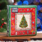 Новогодние салфетки бумажные Art Bouquet «Новогодняя сказка на красном», 3 слоя, 24x24 см, 25 шт - Фото 4