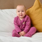 Комбинезон детский MINAKU, цвет малиновый, рост 62-68 см - Фото 2