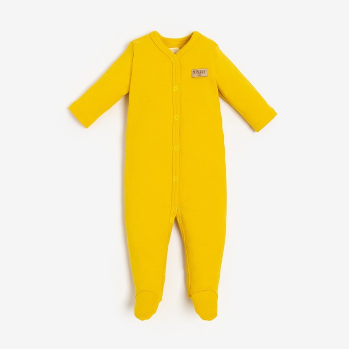 Комбинезон детский MINAKU, цвет жёлтый, рост 62-68 см - Фото 1