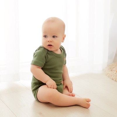 Боди детское MINAKU, рост 68-74 см, хаки