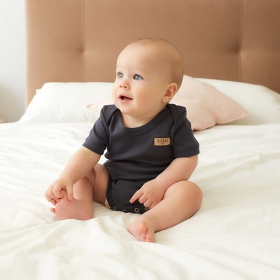 Боди детское MINAKU, рост 80-86 см, графитовое