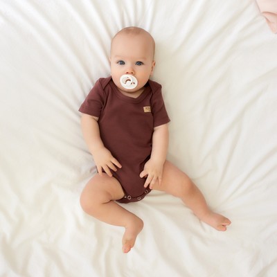 Боди детское MINAKU, рост 74-80 см, коричневое