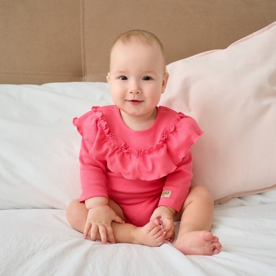 Боди для девочки MINAKU, цвет коралловый, рост 62-68 см