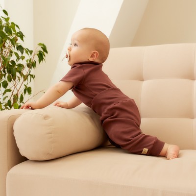 Штаны детские MINAKU, рост 86-92 см, коричневые