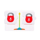 Развивающий набор «Математические весы», считаем и сравниваем, в пакете - фото 22839455