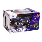 Танк радиоуправляемый Stunt, 4WD полный привод, стреляет ракетами, цвет чёрно-синий - фото 6712821