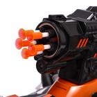 Танк радиоуправляемый Stunt, 4WD полный привод, стреляет ракетами, цвет чёрно-оранжевый - Фото 3