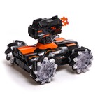 Танк радиоуправляемый Stunt, 4WD полный привод, стреляет ракетами, цвет чёрно-оранжевый - Фото 4