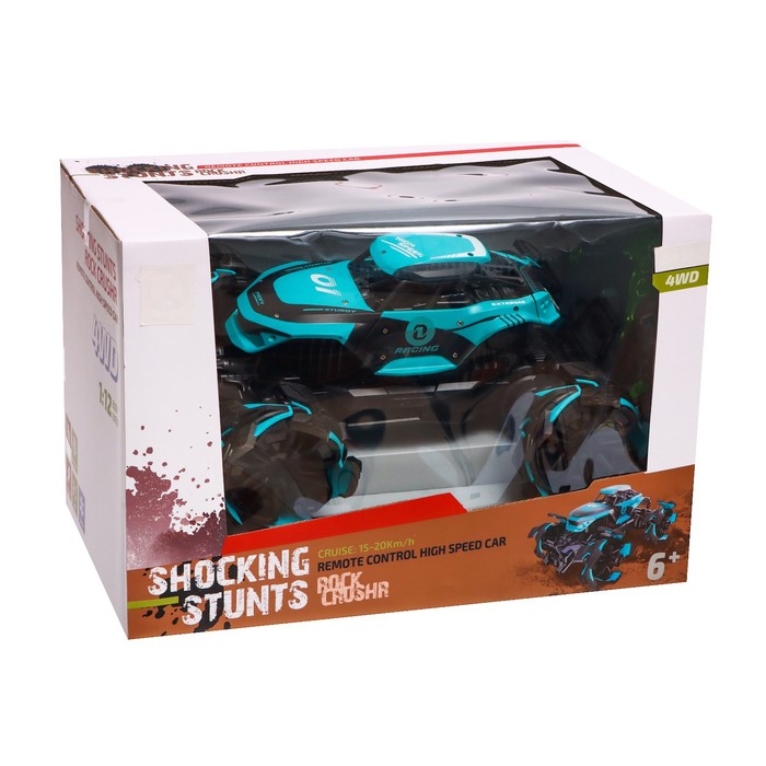 Джип радиоуправляемый Shocking, 1:12, 20 км/ч, 4WD полный привод, цвет синий 57315