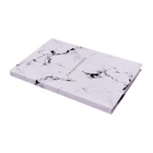 Ежедневник недатированный А5, 128 листов «БЕЛЫЙ МРАМОР», твёрдая обложка, глянцевая ламинация - Фото 3