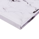 Ежедневник недатированный А5, 128 листов «БЕЛЫЙ МРАМОР», твёрдая обложка, глянцевая ламинация - Фото 4