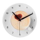 Часы настенные, серия: Интерьер, "Чашка кофе", дискретный ход, d-23.5 см, 1 АА - фото 319897900