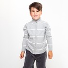 Джемпер для мальчика, цвет серый/цвет белый, рост 104 см (4) - фото 319083267