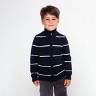 Джемпер для мальчика, цвет тёмно-синий/цвет белый, рост 92 см (2) - Фото 1