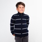 Джемпер для мальчика, цвет тёмно-синий/цвет белый, рост 92 см (2) - Фото 2