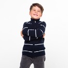 Джемпер для мальчика, цвет тёмно-синий/цвет белый, рост 92 см (2) - Фото 3