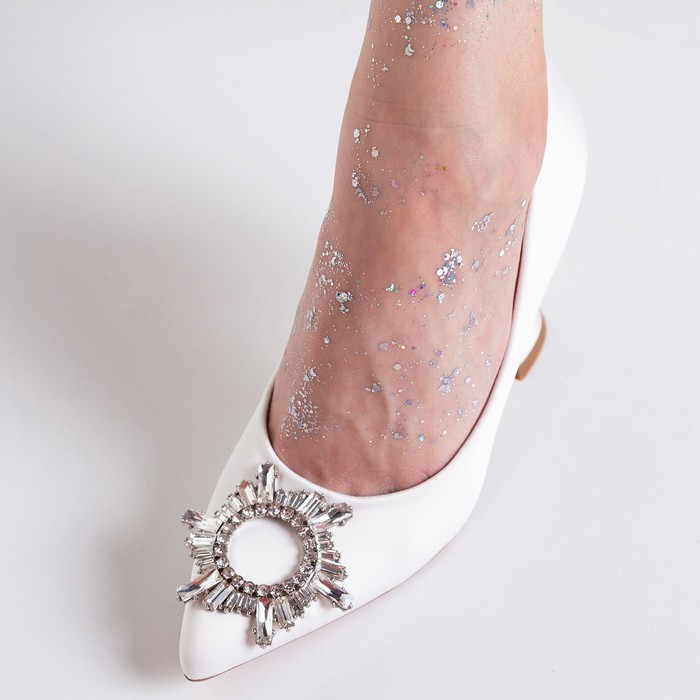 Туфли женские, цвет белый, размер 38 - фото 1926517843