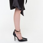Туфли женские, цвет чёрный, размер 35 - Фото 4