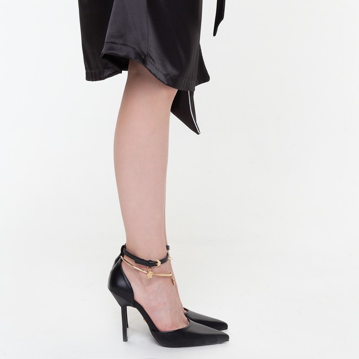 Туфли женские, цвет чёрный, размер 35 - фото 1906094825