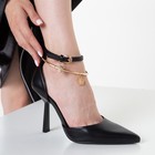 Туфли женские, цвет чёрный, размер 37 - фото 319083578