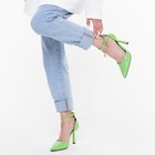 Туфли женские, цвет салатовый, размер 36 - Фото 4