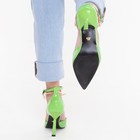 Туфли женские, цвет салатовый, размер 36 - Фото 6