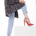 Туфли женские, цвет красный, размер 35 - Фото 5