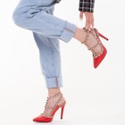 Туфли женские, цвет красный, размер 35 - Фото 6