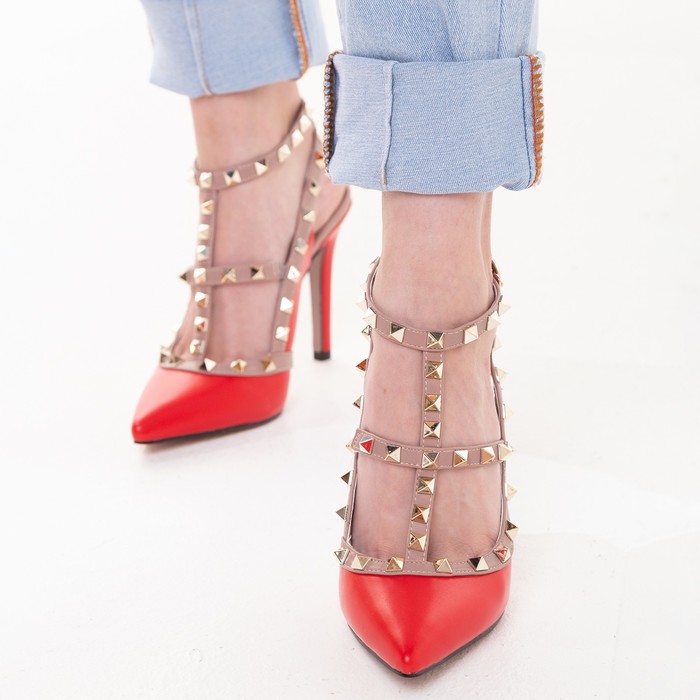 Туфли женские, цвет красный, размер 37 - Фото 1