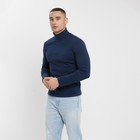 Водолазка мужская MINAKU: Basic line MAN, размер 50, цвет индиго - Фото 2