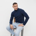 Водолазка мужская MINAKU: Basic line MAN, размер 50, цвет индиго - Фото 4