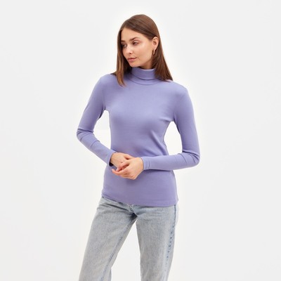 Водолазка женская MINAKU: Basic line, размер 42, сиреневая