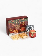 Подарочный набор новогодний «Счастливого нового года», чай чёрный 50 г, арахис 100 г, ананас 100 г, крем-мёд 120 г - Фото 11