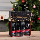 Подарочный набор для ухода за авто «С новым годом!», 5 в 1: чернитель шин, полироль салона, очиститель салона, силиконовая смазка, тряпка из микрофибры - Фото 3