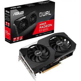

Видеокарта Asus DUAL-RX6600-8G, AMD Radeon RX 6600, 8Gb, GDDR6, HDMI, DP