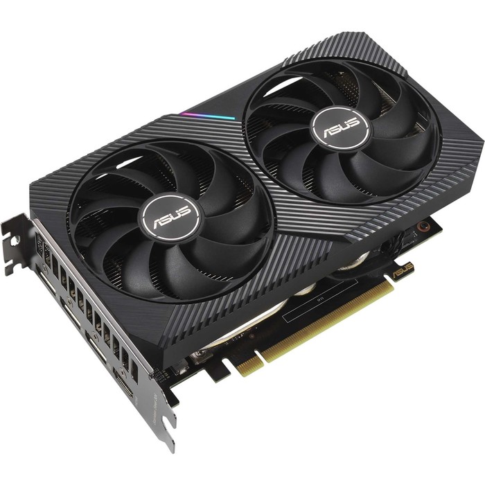 Видеокарта Asus DUAL-RTX3060-12G-V2 LHR, GeForce RTX 3060, 12Gb, GDDR6, HDMI, DP - фото 51673602