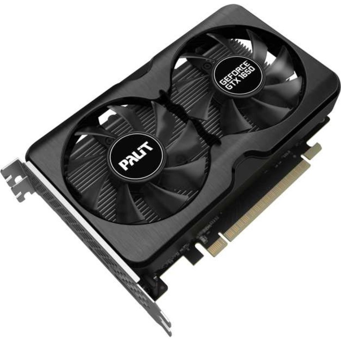 Видеокарта Palit PA-GTX1650 GP OC 4G D6, GeForce GTX 1650, 4Gb, GDDR6, HDMI, DP - фото 51347318