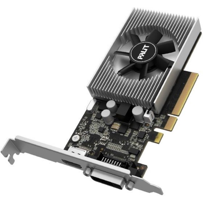 Видеокарта Palit PA-GT1030 2GD4, GeForce GT 1030, 2Gb, DDR4, DVI, HDMI, low profile - Фото 1