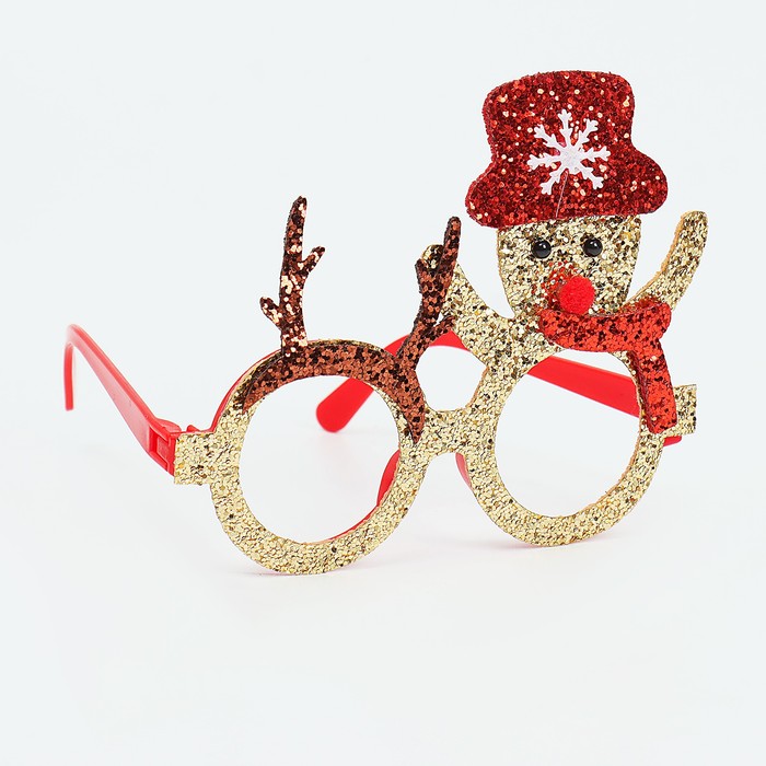 Карнавальные очки «Снеговик» - Фото 1