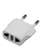 Переходник с американской вилки на евророзетку, плоский, 6 А, белый, 220 В - Фото 3