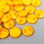 Пуговицы пластик на полуножке "Кругляш оранж" 1,3х1,3 см набор 50 шт 2х5,5х5,5 см - Фото 2
