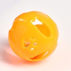 Набор из 2 шариков-погремушек "Рыбки и лапки", диаметр 3,8 см, желто-синий/оранжевый - фото 6713273