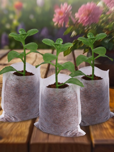 Пакет для рассады, 7×9.5 см, спанбонд плотностью 25 г/м², Greengo