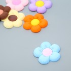 Декор для творчества резина "Пухлый цветочек" набор 10 шт МИКС 3,8х3,8 см - Фото 2