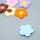 Декор для творчества резина "Пухлый цветочек" набор 10 шт МИКС 3,8х3,8 см - Фото 3
